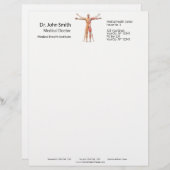 医療用人体体骨格筋-レターヘッド レターヘッド (正面/裏面)