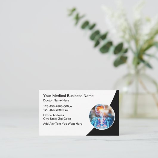 医療用内科名刺 名刺 (スタンド正面)