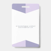 医療用写真ID識別プラスチックバッジ バッジ (Back)