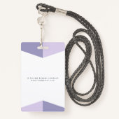 医療用写真ID識別プラスチックバッジ バッジ (裏面ランヤード)