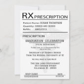 医療用処方箋パッド卒業パーティー 招待状 (正面)