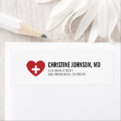 医療用十字 |ドクターナース差出人住所 ラベル (インサイチュ)