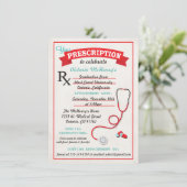 医療用卒業処方パッド招待状 招待状 (スタンド正面)