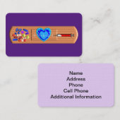 医療用名刺ビッグバンダイドパープル 名刺 (正面/裏面)