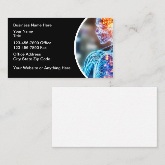 医療用名刺モダンデザイン 名刺 (正面/裏面)