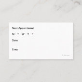 医療用名刺 予約カード (裏面)