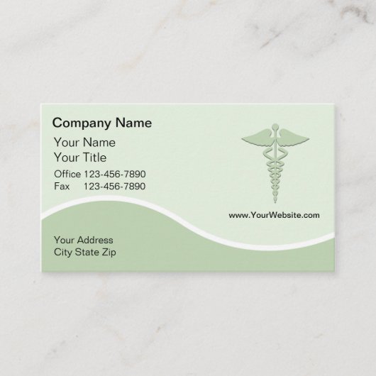 医療用名刺 予約カード (正面)