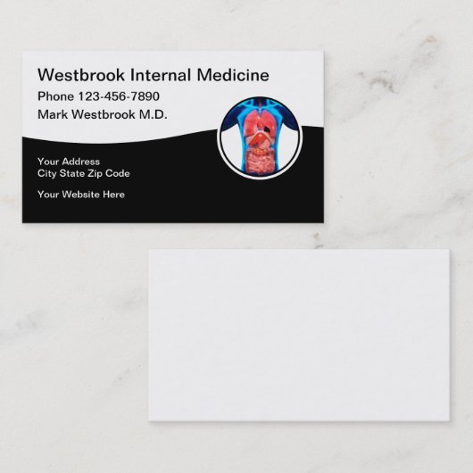 医療用名刺 名刺 (正面/裏面)