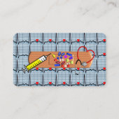 医療用名刺EKGストリップ 名刺 (正面)