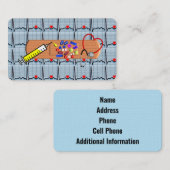 医療用名刺EKGストリップ 名刺 (正面/裏面)