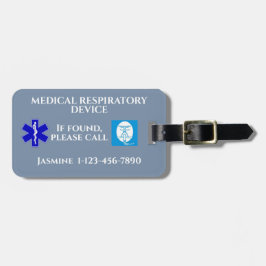 医療用呼吸器CPAPマ運シンオン ラゲッジタグ