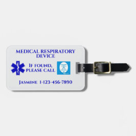 医療用呼吸器CPAPマ運シンオン ラゲッジタグ