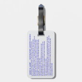 医療用呼吸器CPAPマ運シンオン ラゲッジタグ (裏面縦)
