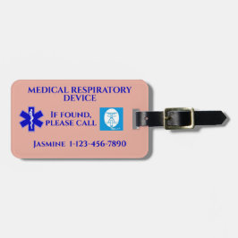 医療用呼吸器CPAPマ運シンオン ラゲッジタグ