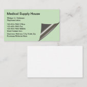 医療用品テーマページのカール図 名刺 (正面/裏面)