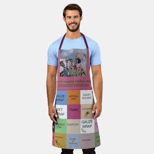 医療用品 エプロン (着用した状態)