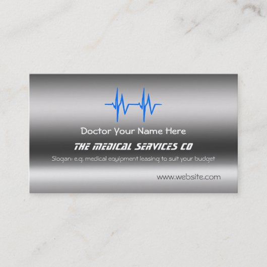 医療用品 – ECGテンプレート 名刺 (正面)