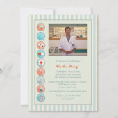 医療用在庫卒業写真招待状 招待状 (正面)