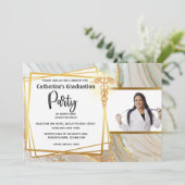 医療用大理石花こう岩の幾何学的カデュース 招待状 (スタンド正面)