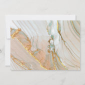 医療用大理石花こう岩の幾何学的カデュース 招待状 (裏面)