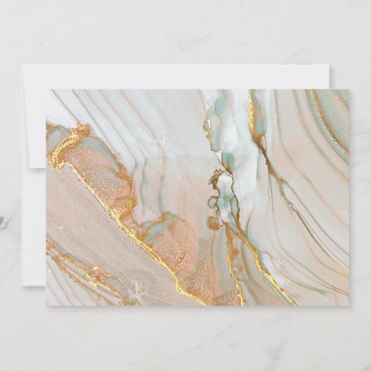 医療用大理石花こう岩の幾何学的カデュース 招待状 (裏面)