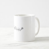 医療用心拍数聴診器ベクターTシャツデザイン_ コーヒーマグカップ (正面右)