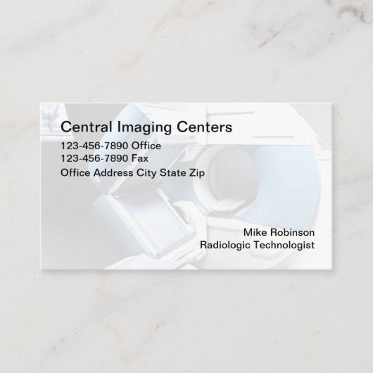 医療用放射線画像化名刺 名刺 (正面)