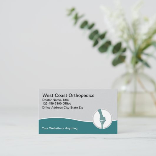 医療用整形外科ドクタービジネスカード 名刺 (スタンド正面)