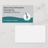 医療用整形外科ドクタービジネスカード 名刺 (正面/裏面)