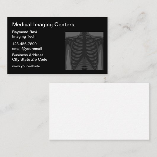 医療用画像放射線医学サービス名刺 名刺 (正面/裏面)