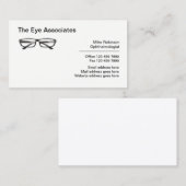 医療用眼科医ビジネスカード 名刺 (正面/裏面)