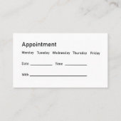 医療用神経学アポイントメント名刺 名刺 (裏面)