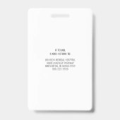 医療用聴診器ブルーグリーン勾配ナース バッジ (裏面)