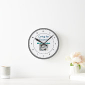 医療用聴診器丸時計 ラウンド壁時計 (ホーム)