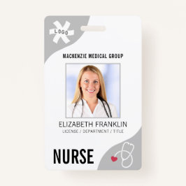 医療用聴診器編集可能グレーナースバッジ バッジ