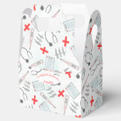 医療用記号赤白の黒塗りボックス フェイバーボックス (オープン)