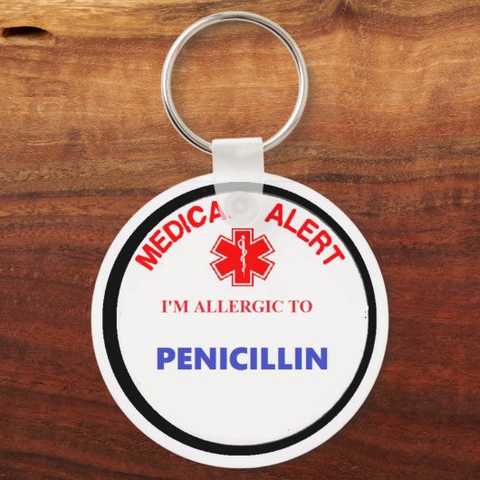 医療用警告薬アレルギーペニシリン キーホルダー (正面)