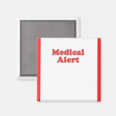 医療用警報磁石 マグネット (正面/裏面)