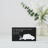 医療用車いす輸送サービス 名刺 (スタンド正面)