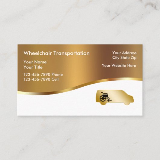 医療用車いす輸送用名刺 名刺 (正面)