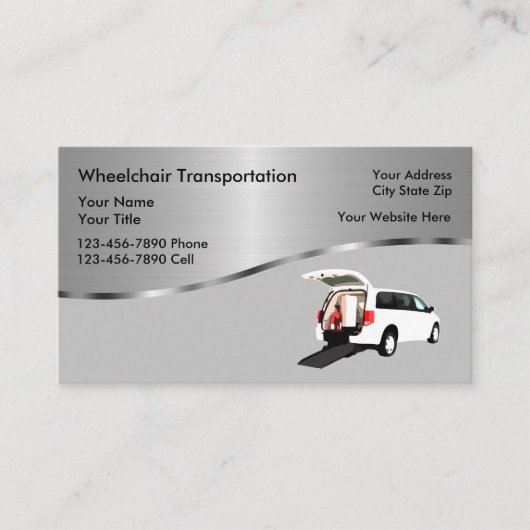 医療用車いす輸送用名刺 名刺 (正面)