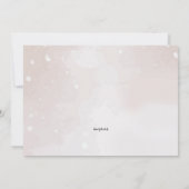 医療用退職水の色 招待状 (裏面)