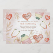 医療用退職水の色 招待状 (正面/裏面)