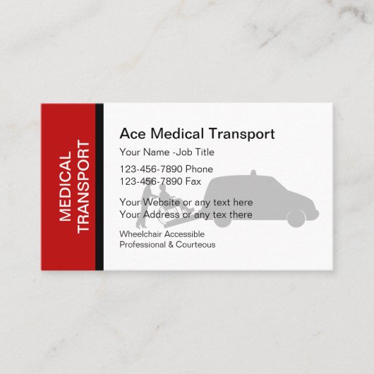 医療用運送名刺 名刺 (正面)