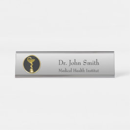 医療用金ゴールドプロフェッショナル衛生用ボウル デスクネームプレート
