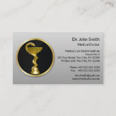 医療用金ゴールドプロフェッショナル衛生用ボウル 予約カード (正面)