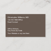 医療用鍼治療テーマ名刺 名刺 (裏面)