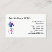 医療用関節炎リウマチ学者 名刺 (正面)