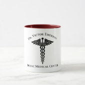 医療用Caduceusシンボル個人用MUG マグカップ (中央)