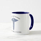医療用Caduceus Blue Symbol Personalized Mug マグカップ (正面右)